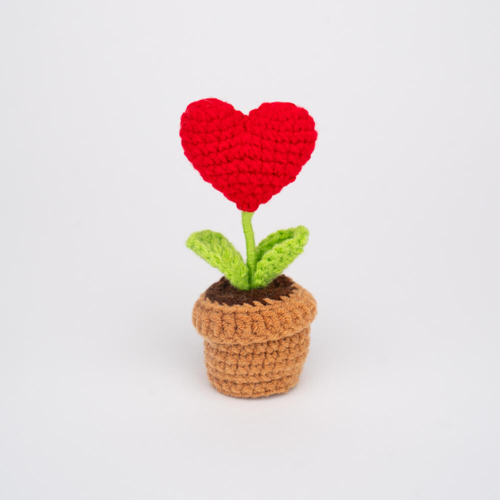 Heart Crochet Plant